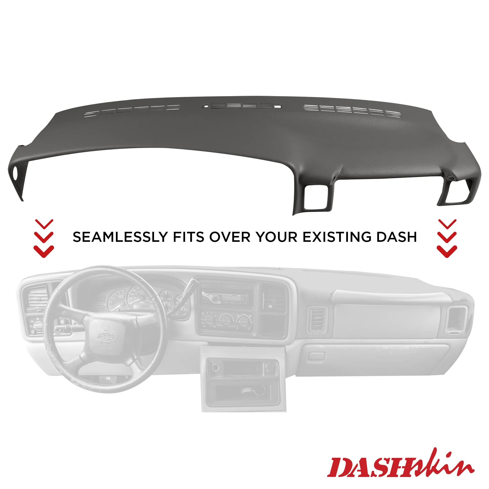 2000–2006 Chevrolet Tahoe / Chevrolet Suburban / GMC Yukon / Chevrolet Avalanche Dash Cover (Fits 1999–2006 Silverado & Sierra) – Hard Molded Plastic Overlay – Made in the USA - 0006GM - Image 13