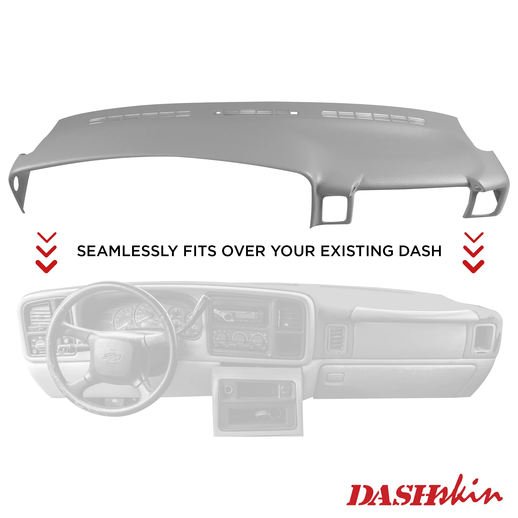 2000–2006 Chevrolet Tahoe / Chevrolet Suburban / GMC Yukon / Chevrolet Avalanche Dash Cover (Fits 1999–2006 Silverado & Sierra) – Hard Molded Plastic Overlay – Made in the USA - 0006GM - Image 14