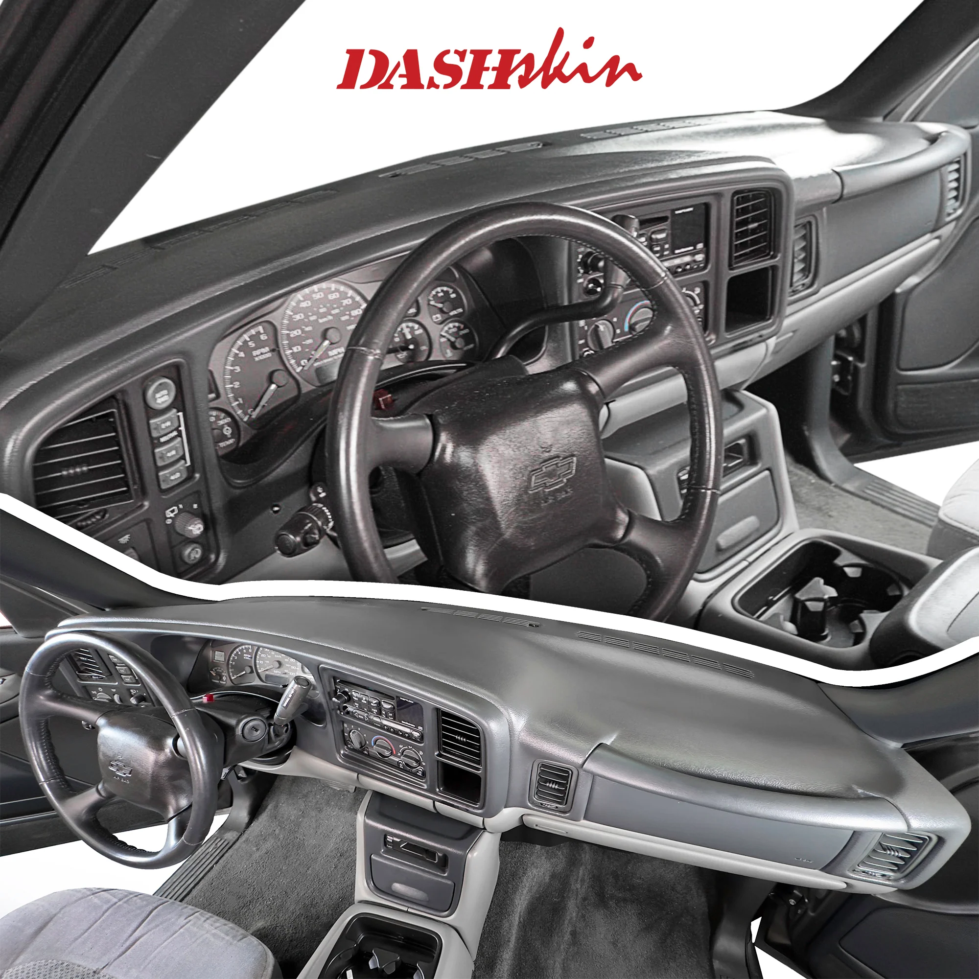 2000–2006 Chevrolet Tahoe / Chevrolet Suburban / GMC Yukon / Chevrolet Avalanche Dash Cover (Fits 1999–2006 Silverado & Sierra) – Hard Molded Plastic Overlay – Made in the USA - 0006GM - Image 8
