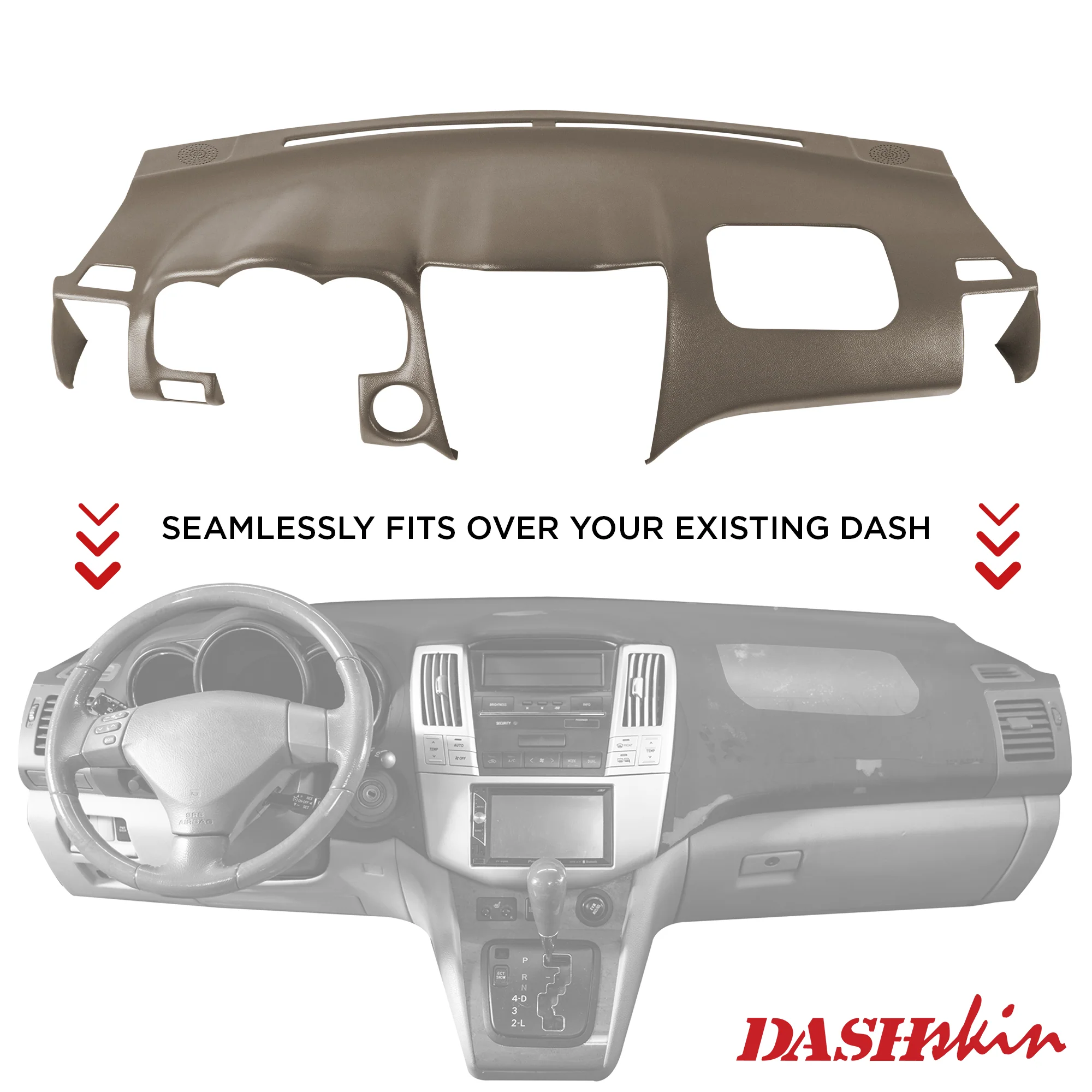 2004–2009 Lexus RX330 / Lexus RX350 / Lexus RX400h Dash Cover – Hard Molded Plastic Overlay – Made in the USA - 0409RX/0409RXS - Image 19