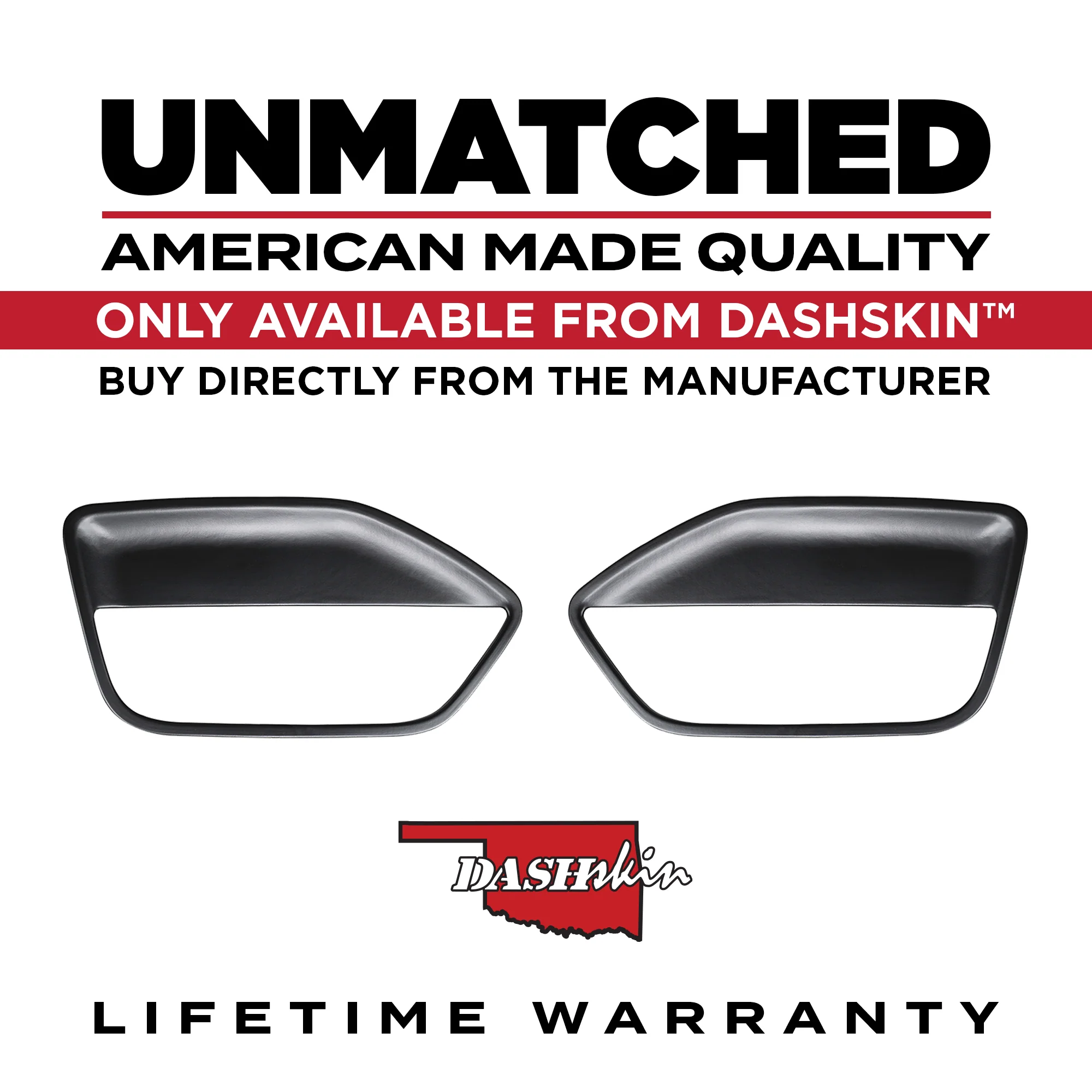 2005–2009 Ford Mustang Door Panel Inserts (Left & Right Pair) – Hard Molded Plastic – Made in the USA - 0509FMD - Image 4