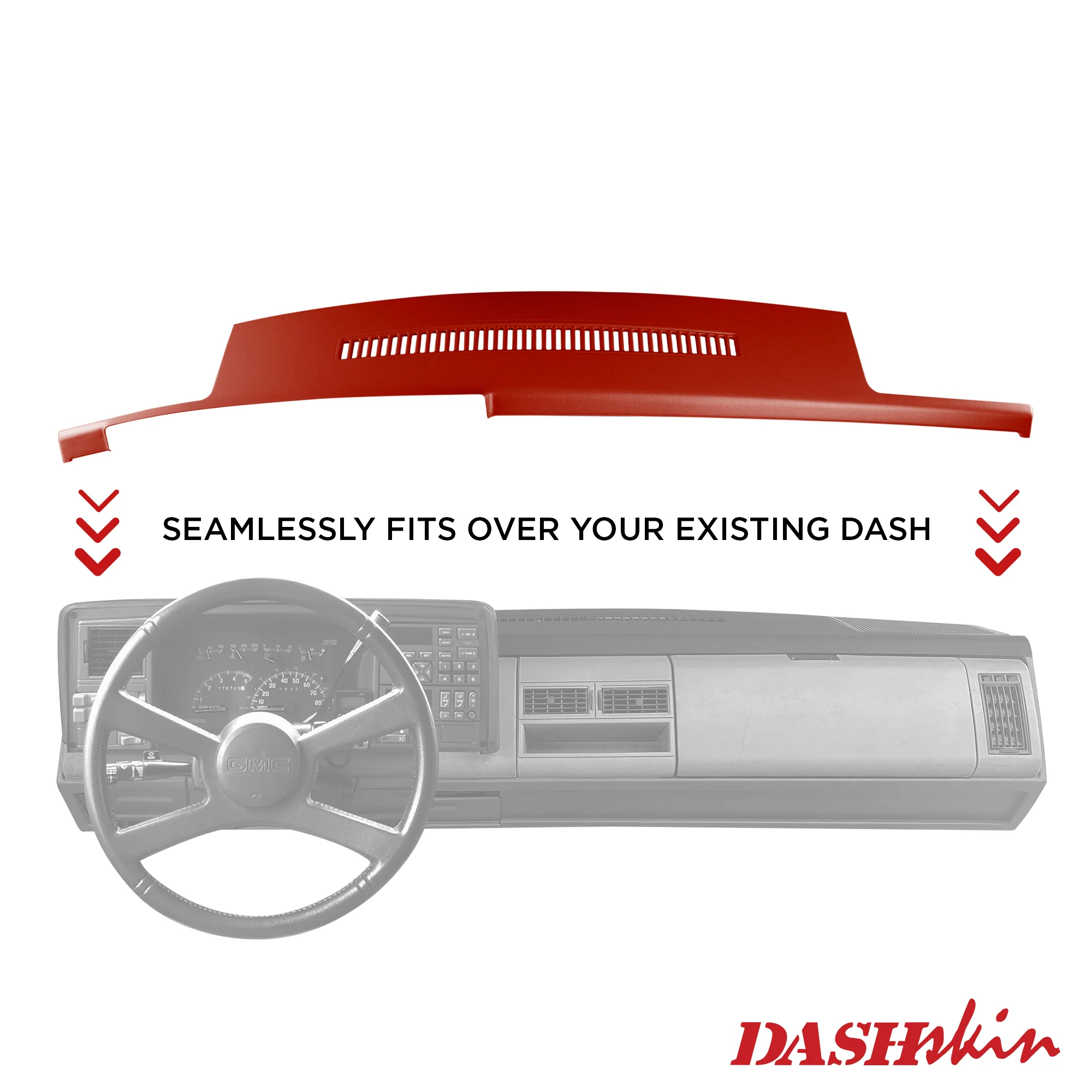 1988–1994 Chevrolet C/K 1500–3500 / GMC C/K 1500–3500 Truck & SUV Dash Cover with Defrost Louvers – Hard Molded Plastic Overlay – Made in the USA - 8894GM - Image 21