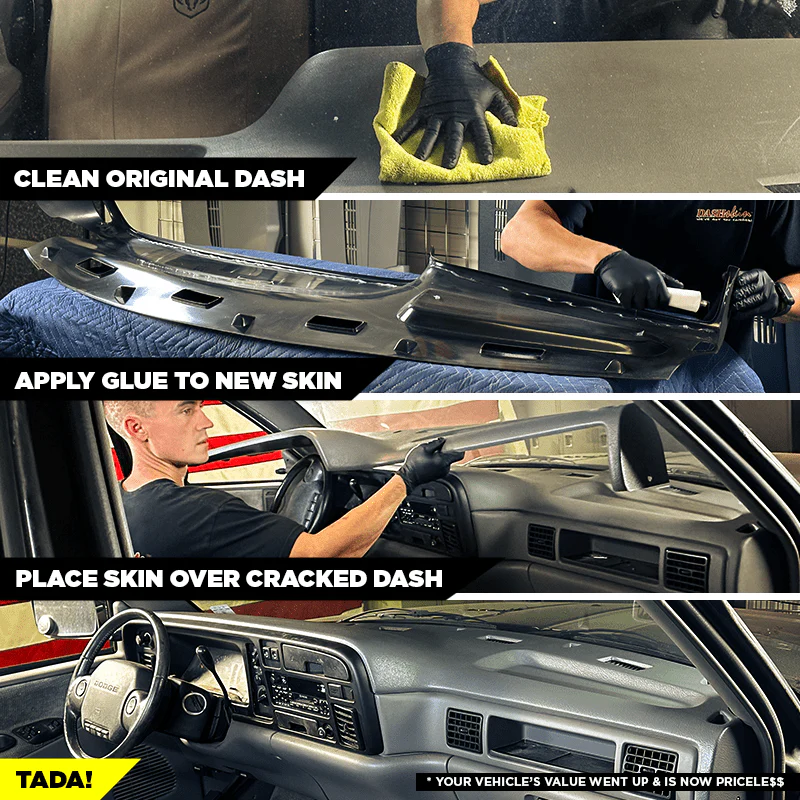 1994–1997 Dodge Ram Dash Cover – Hard Molded Plastic Overlay – Made in the USA - 9497DR - Image 8