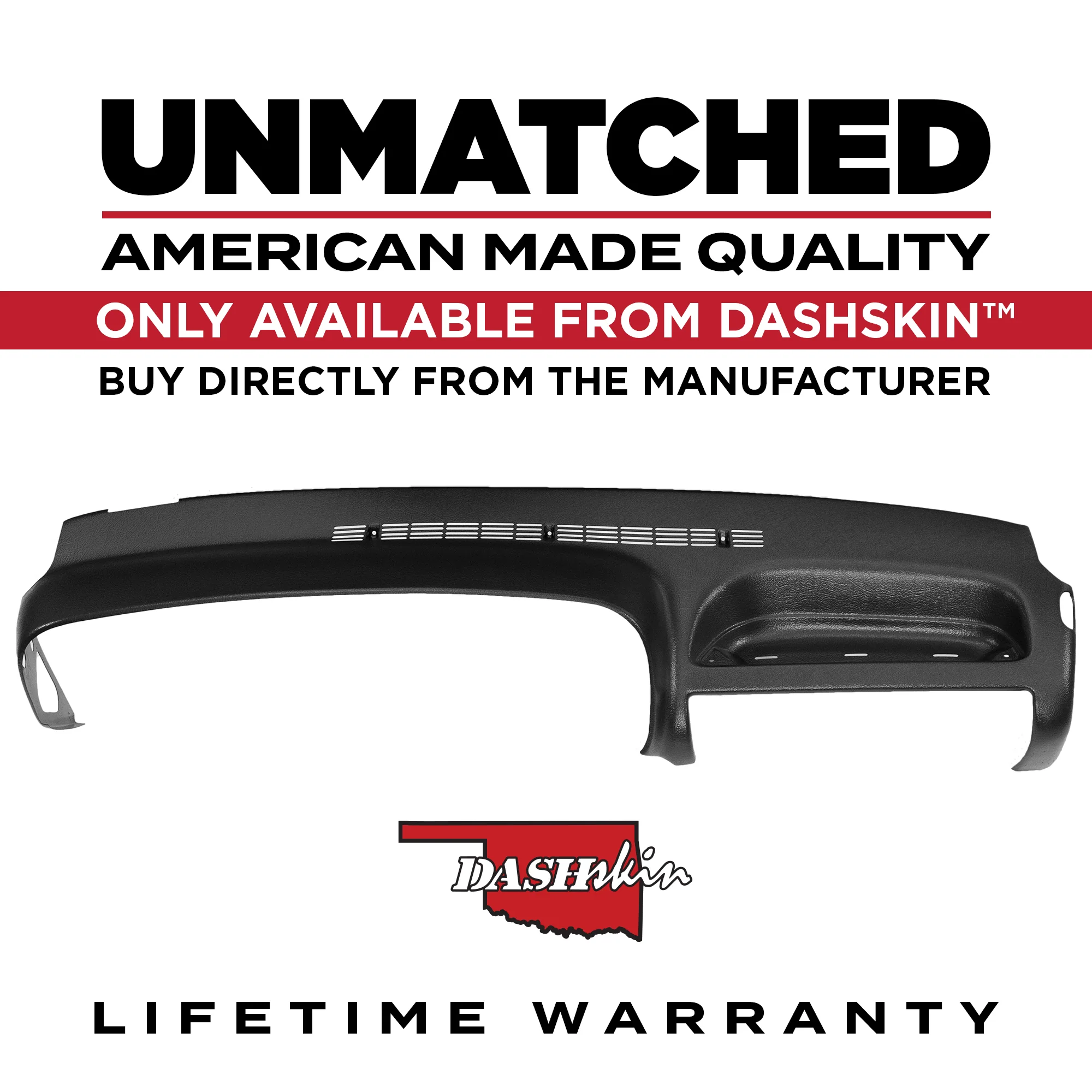 1995–1996 Chevrolet C/K 1500–3500 / GMC C/K 1500–3500 / Chevrolet Tahoe / Chevrolet Suburban / GMC Yukon Dash Cover – Hard Molded Plastic Overlay – Made in the USA -9596GM - Image 5