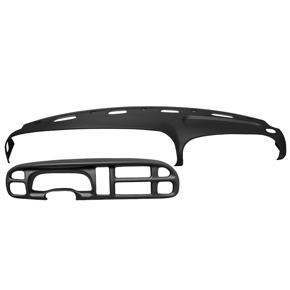 1999–2001 Dodge Ram 1500 / 1999–2002 Dodge Ram 2500 & Dodge Ram 3500 Dash Cover + Gauge Bezel Cover Combo – Hard Molded Plastic Overlays – Made in the USA - 9801DR+BZKIT - Image 3
