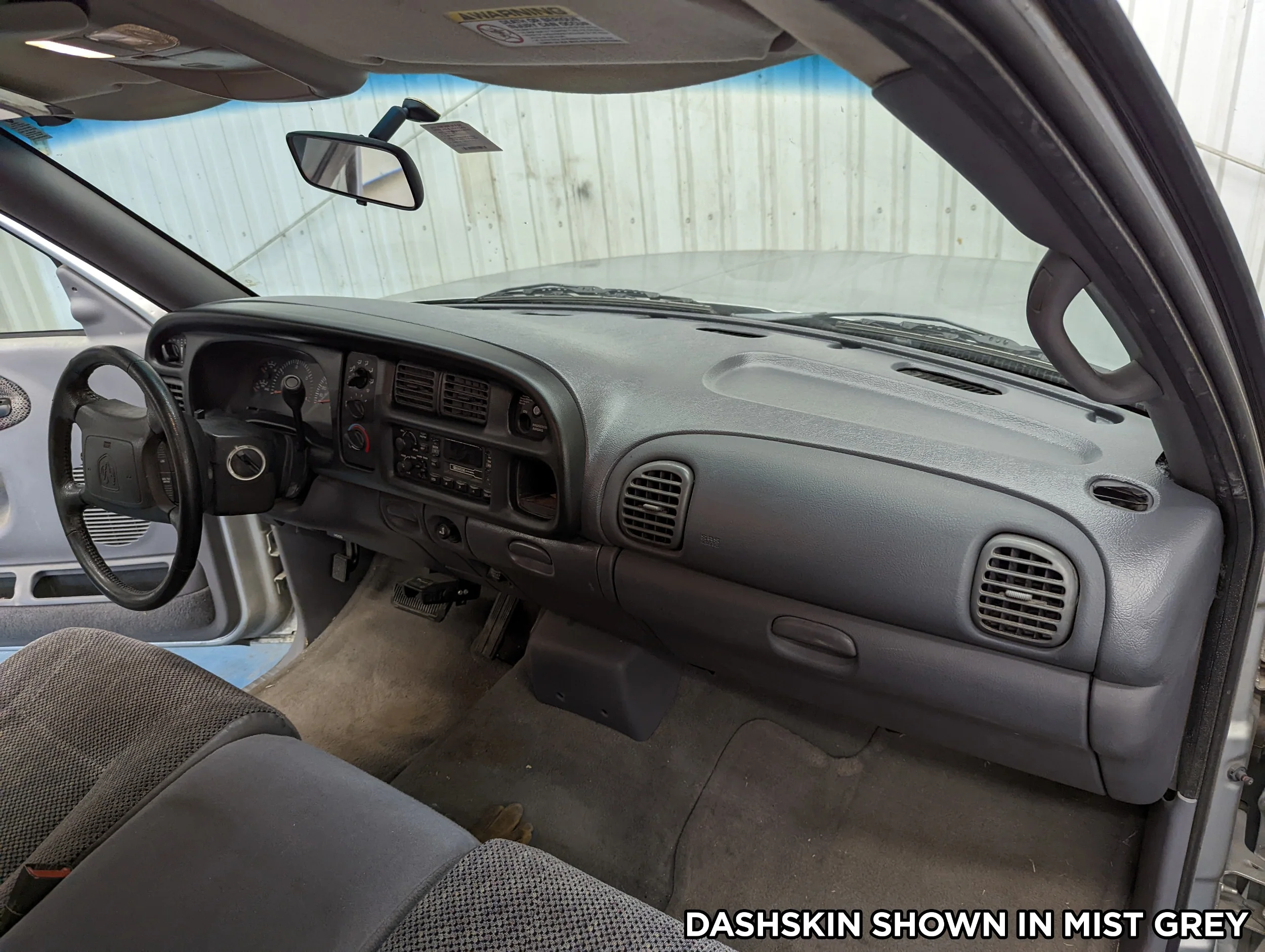 1999–2001 Dodge Ram 1500 / 1999–2002 Dodge Ram 2500 & Dodge Ram 3500 Dash Cover + Gauge Bezel Cover Combo – Hard Molded Plastic Overlays – Made in the USA - 9801DR+BZKIT - Image 7