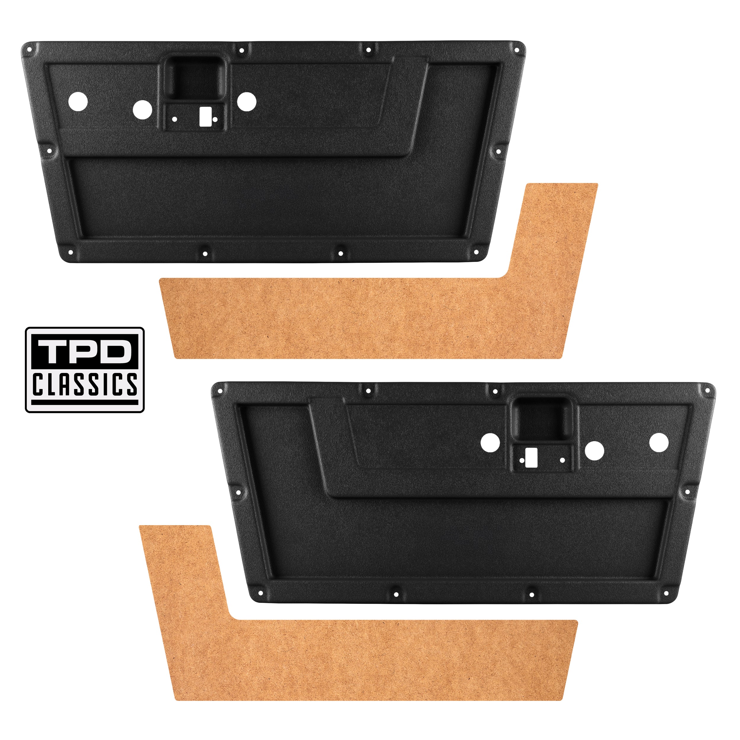 TPD Classics CUSTOMLINE Molded ABS Door Panel Set for 1968-1977 Ford Bronco - Image 12