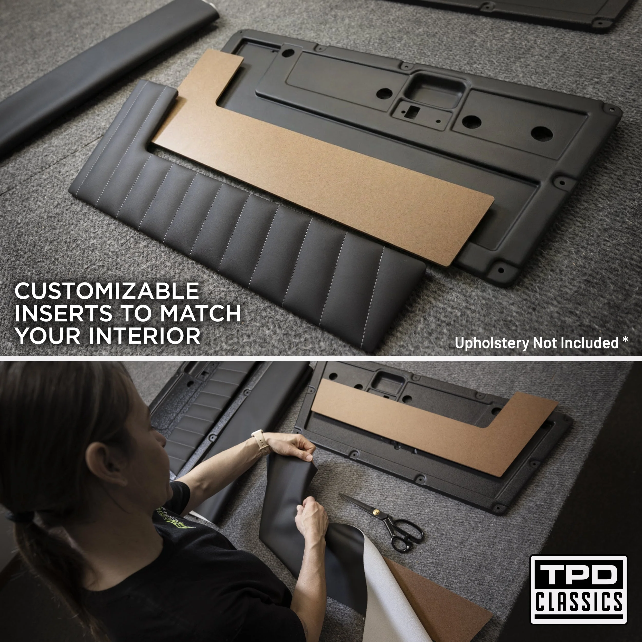 TPD Classics CUSTOMLINE Molded ABS Door Panel Set for 1968-1977 Ford Bronco - Image 14